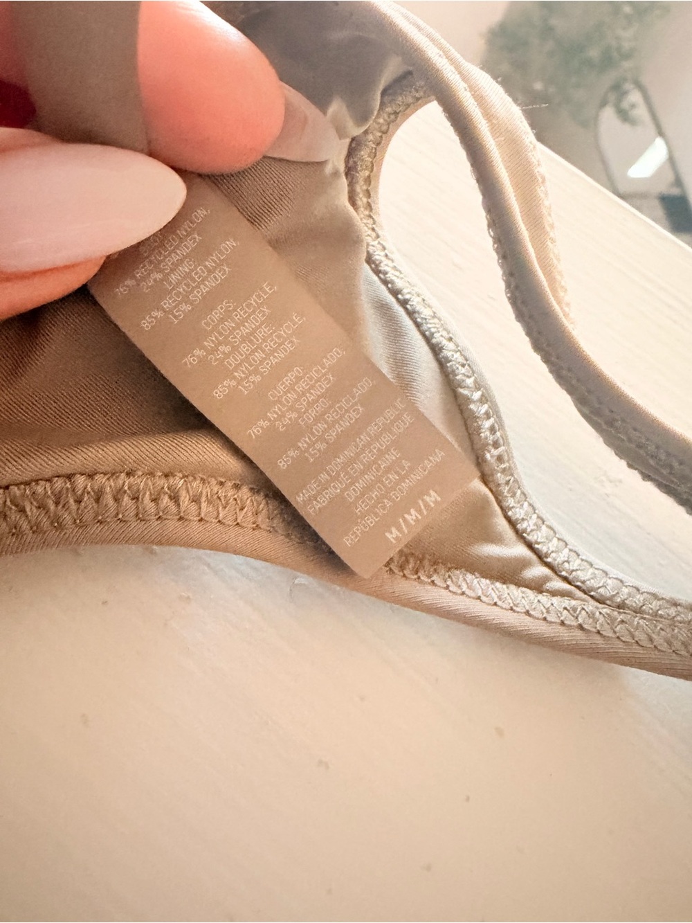 SKIMS Bikini triangle top and thong bottom *NUDE - Picture 5 of 11